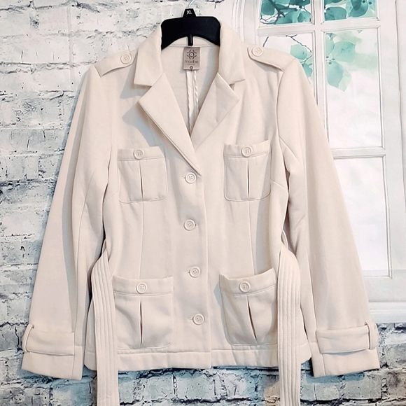 PEACOAT SOFT COZY COTTON STRETCHY FRONT POCKETS WOMEN'S SIZE M - Picture 6 of 9